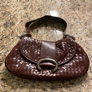 Francesco Biasia woven leather purse
